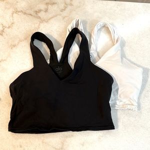 Alo Yoga small sports bra in black - white used included at no cost